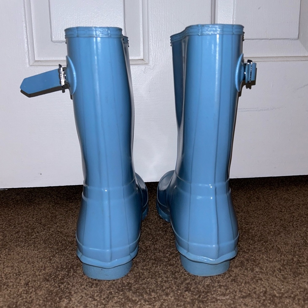 Light Blue Carolina Blue Hunter Rain Boots - Picture 5 of 11